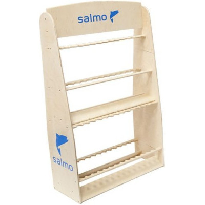 Стойка деревянная SALMO 2-х ярусная под удилища 58шт.
